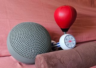 Kit Fitness Casa: Mancuerna + Boxeo + Cojín