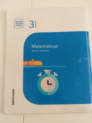 Matemáticas 3o Primaria Santillana. 3 trimestres