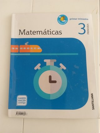 Matemáticas 3o Primaria Santillana. 3 trimestres