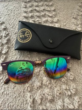 Gafas de sol Ray-Ban Clubmaster Morado