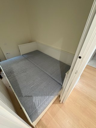 Cama nido blanca Ikea Hemnes con colchones
