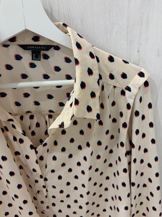 Blusa Cortefiel Estampada Beige