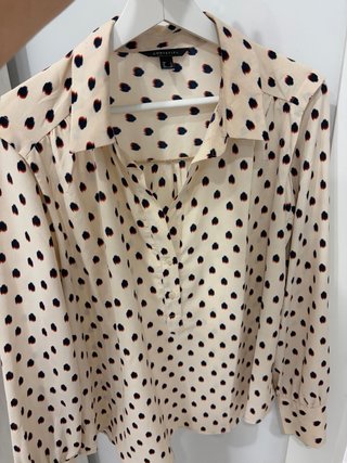 Blusa Cortefiel Estampada Beige