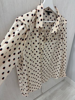 Blusa Cortefiel Estampada Beige