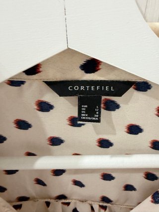 Blusa Cortefiel Estampada Beige