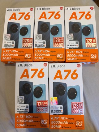 ZTE Blade A76 128GB 5G Color: stardust Black