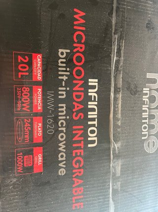 Microondas Integrable Infiniton IMW-1620