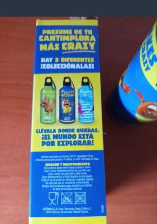 Botella Choco Flakes Azul