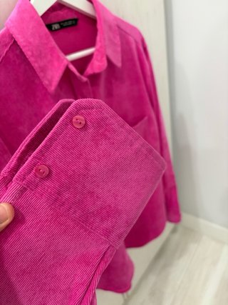 Camisa pana Zara fucsia