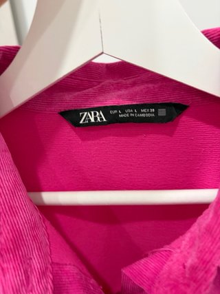Camisa pana Zara fucsia
