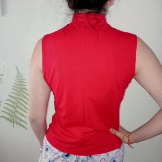 Jersey  cuello alto sin mangas