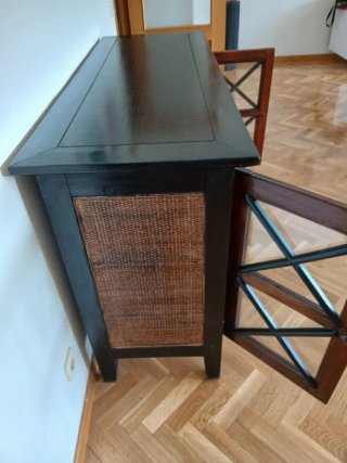 Mueble organizador madera maciza línea asiática