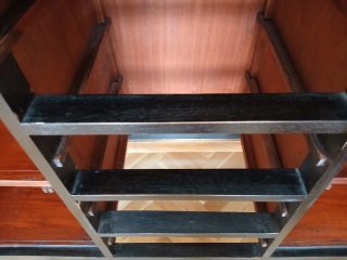 Mueble organizador madera maciza línea asiática