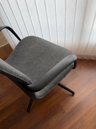 Silla giratoria Ikea gris oscuro