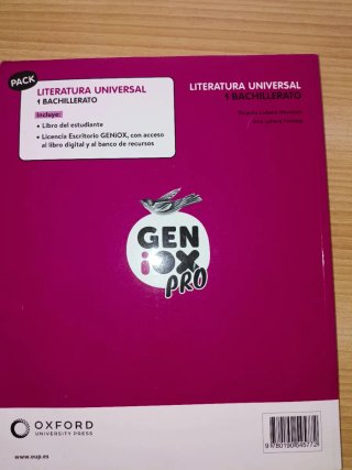 Literatura Universal 1º Bachillerato. Libro del...