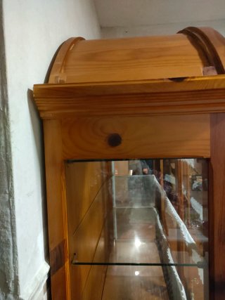 Vitrina madera maciza 2 03x1 46x43