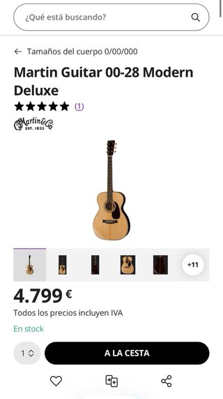 Guitarra Martin 00-28 Modern Deluxe