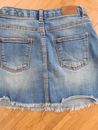 Minifalda vaquera Zara Talla 6
