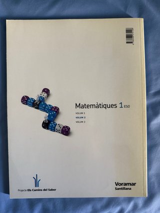 Libro matemáticas 1ESO - Santillana - Valenciano