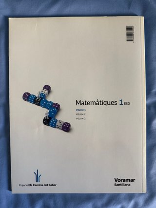 Libro matemáticas 1ESO - Santillana - Valenciano