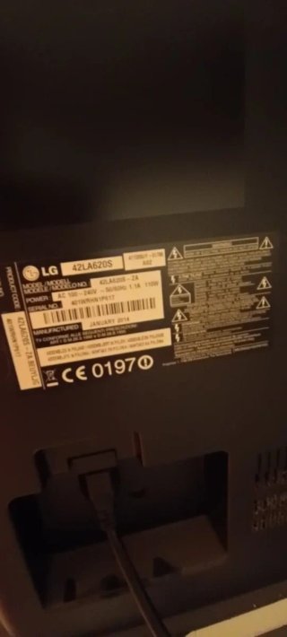 Televisión LG 42 pulgadas