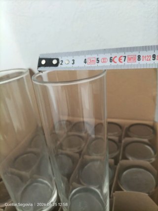 23 Vasos de Tubo de Cristal