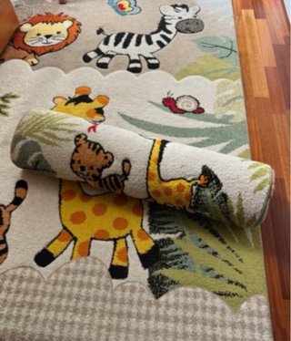 2 Alfombras y Cortina Infantil
