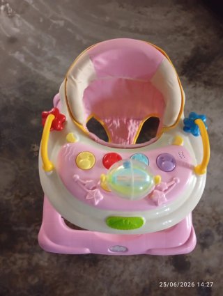 Andador para bebé niña rosa