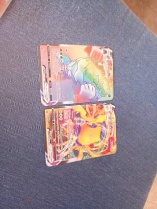 2 Cartas Pokémon VMAX Rillaboom y Regieleki