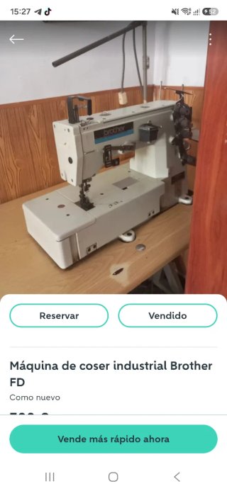 Máquina de coser industrial Brother FD