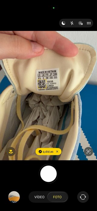 Adidas Gazelle Azul y Beige