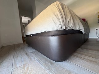 Cama Canapé Ikea Abatible 140x200 Marrón oscuro