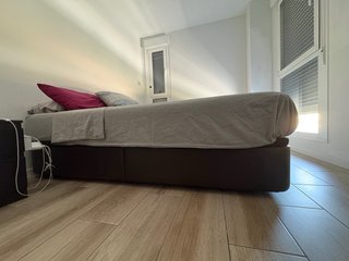 Cama Canapé Ikea Abatible 140x200 Marrón oscuro