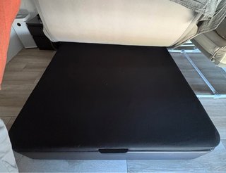 Cama Canapé Ikea Abatible 140x200 Marrón oscuro