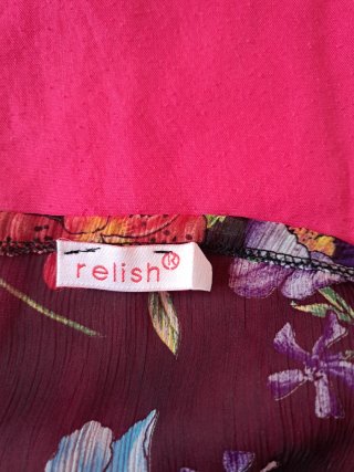 Blusa Relish floreale semitrasparente taglia M