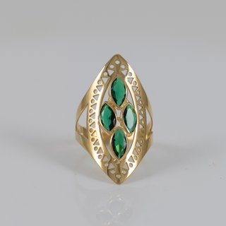 Anillo lanzadera de oro 18k 750