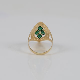 Anillo lanzadera de oro 18k 750