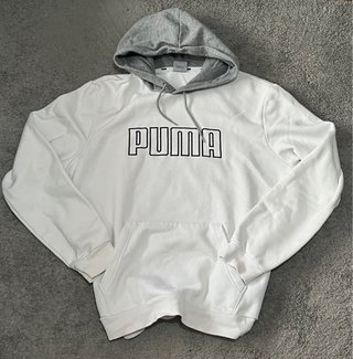 Sudadera Puma Blanca y Gris -Talla L- como nueva