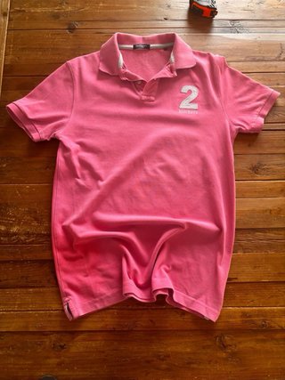 Hackett London Polo Rosa Talla S Y2K Summer Style