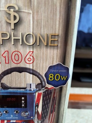 Altavoz Karaoke Samphone R106 80W con Micro