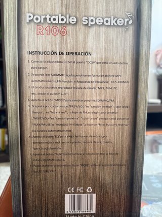 Altavoz Karaoke Samphone R106 80W con Micro