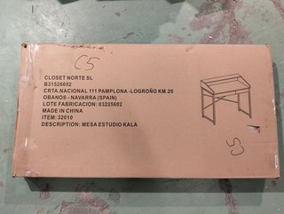 Mesa Escritorio Kala 100x50 Haya/Gris