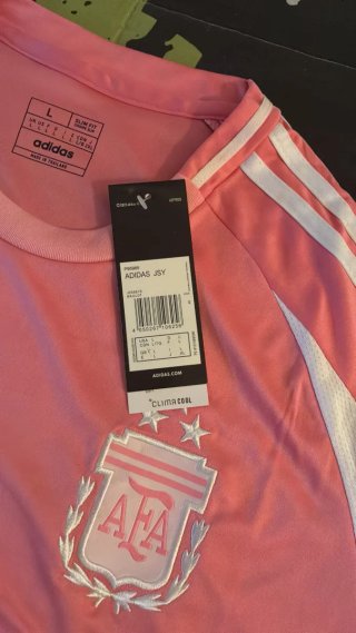 Camiseta Adidas Argentina Rosa Talla L