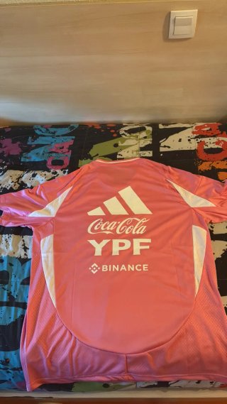 Camiseta Adidas Argentina Rosa Talla L