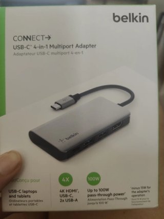Belkin USB-C 4-en-1 Adaptador MultiPuerto
