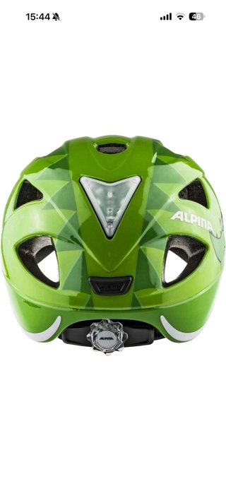 Casco Bicicleta Infantil Alpina Verde Dinosaurio