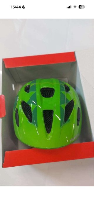 Casco Bicicleta Infantil Alpina Verde Dinosaurio