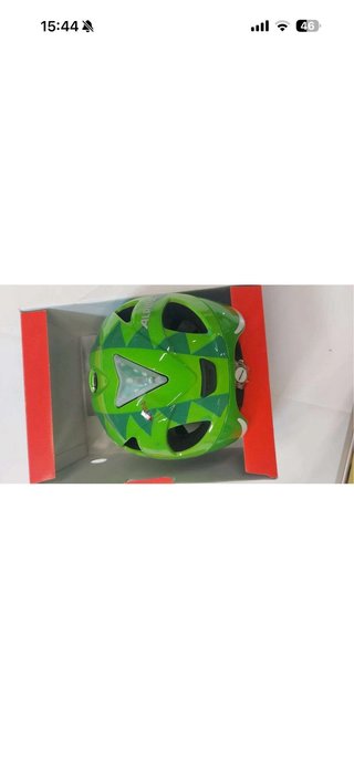 Casco Bicicleta Infantil Alpina Verde Dinosaurio