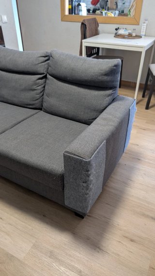 Sofá 3 plazas gris Ikea