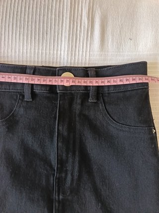 Falda vaquera negra Talla S